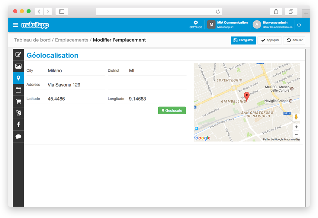 Fonctionnalités Appman - Exploitez la technologie de Géolocalisation
