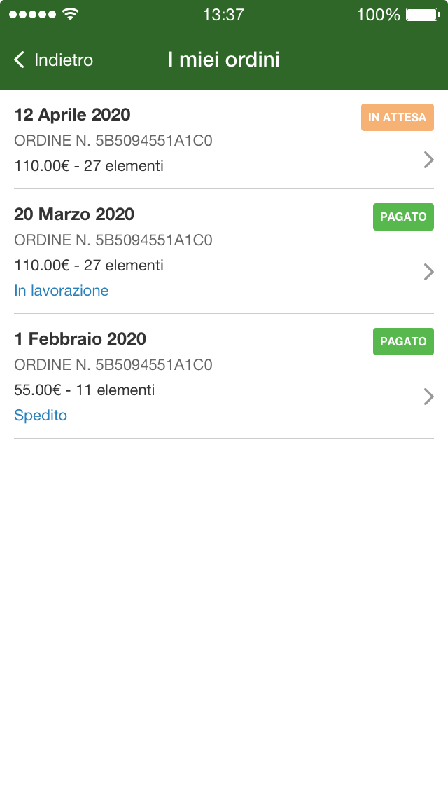 App per ordini, vendita e spesa a domicilio - Makeitapp